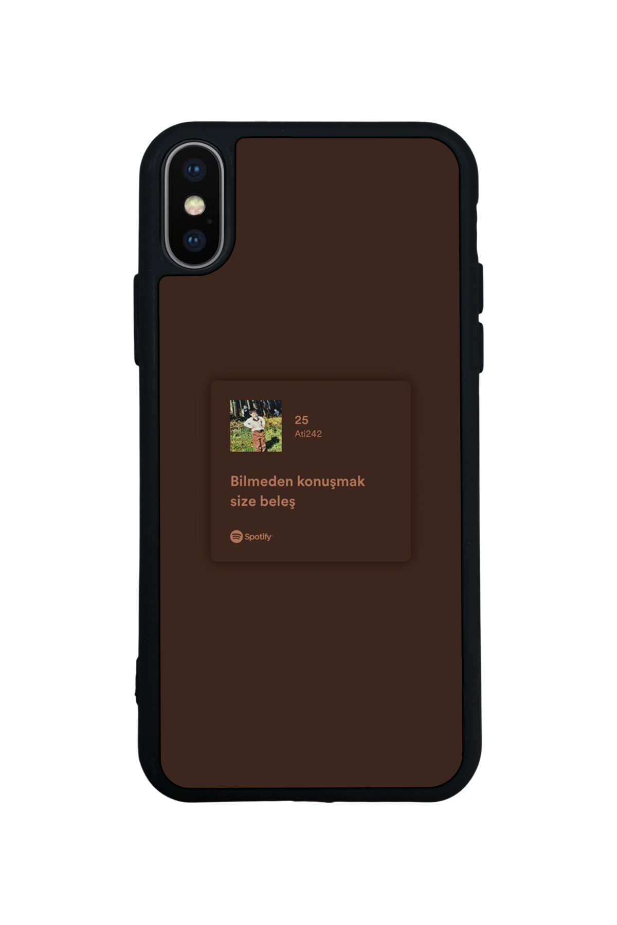 iPhone XS Max Uyumlu Sarki Sozleri Tasarımlı Glossy Premium Kılıf