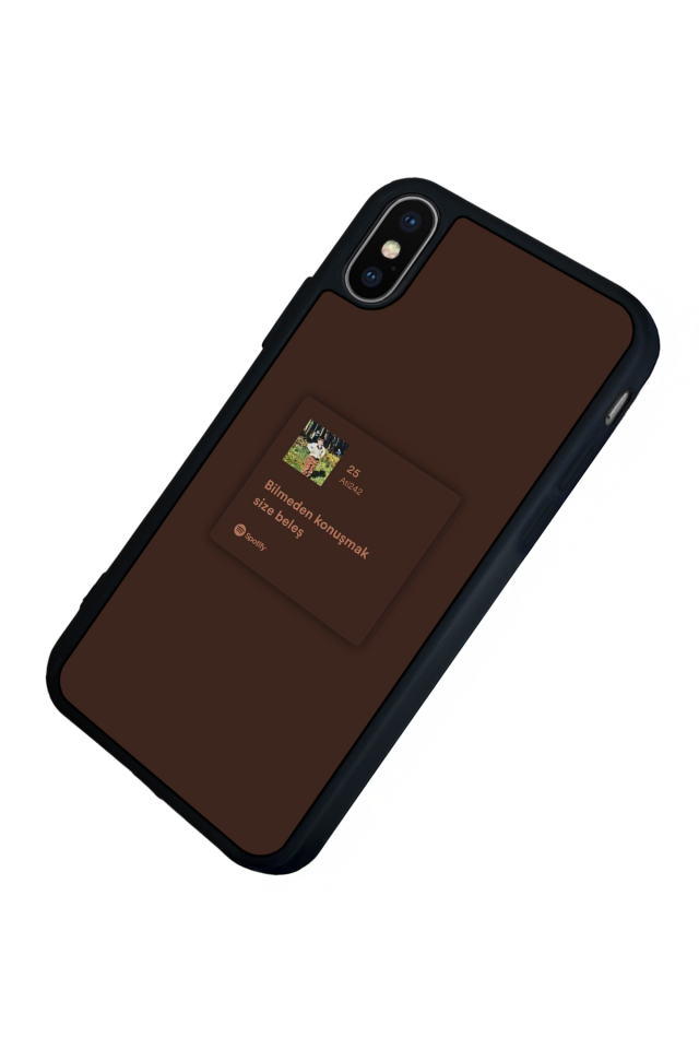 iPhone XS Max Uyumlu Sarki Sozleri Tasarımlı Glossy Premium Kılıf