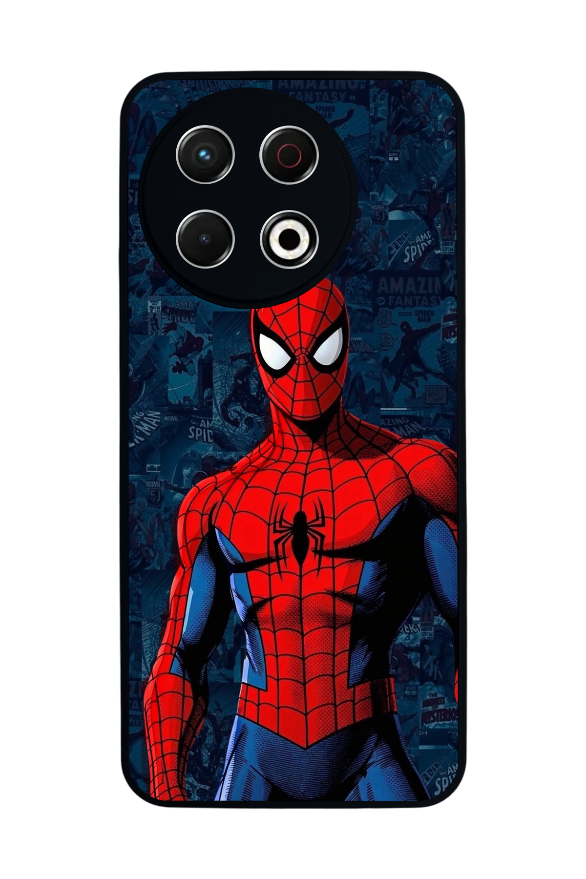 Tecno Spark 30 Pro Uyumlu Spider Man ( Örümcek Adam ) Tasarımlı Glossy Premium Kılıf