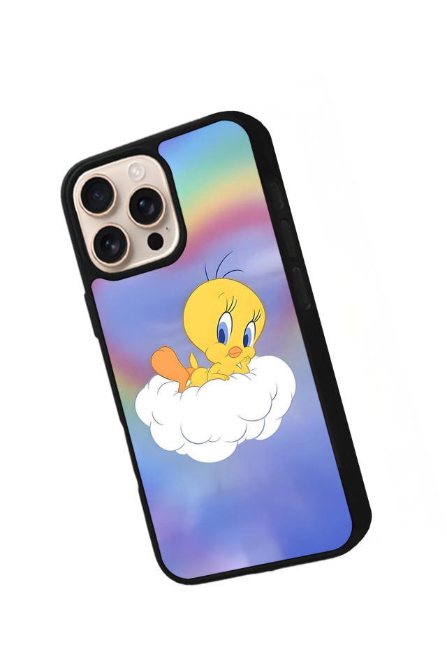 iPhone 16 Pro Max Uyumlu Tweety Tasarımlı Glossy Premium Kılıf