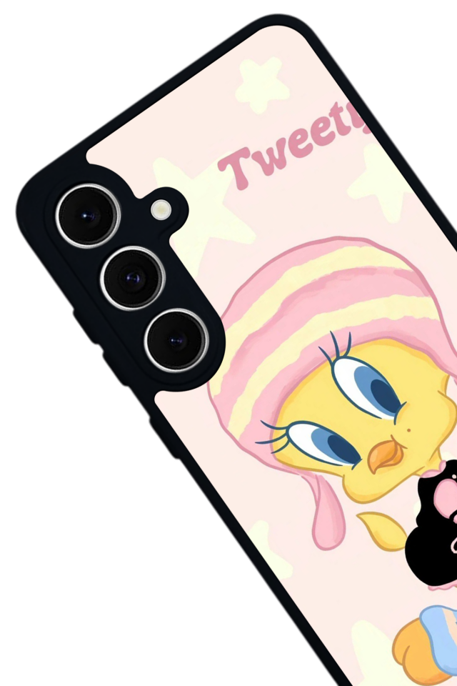 Samsung Galaxy A16 Uyumlu Tweety Tasarımlı Glossy Premium Kılıf