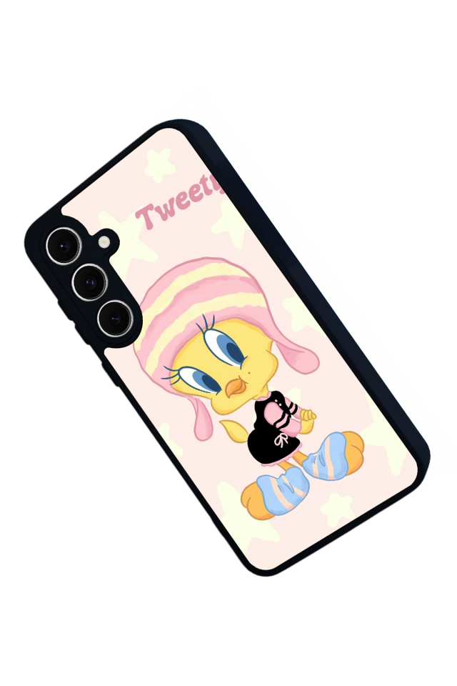 Samsung Galaxy A16 Uyumlu Tweety Tasarımlı Glossy Premium Kılıf