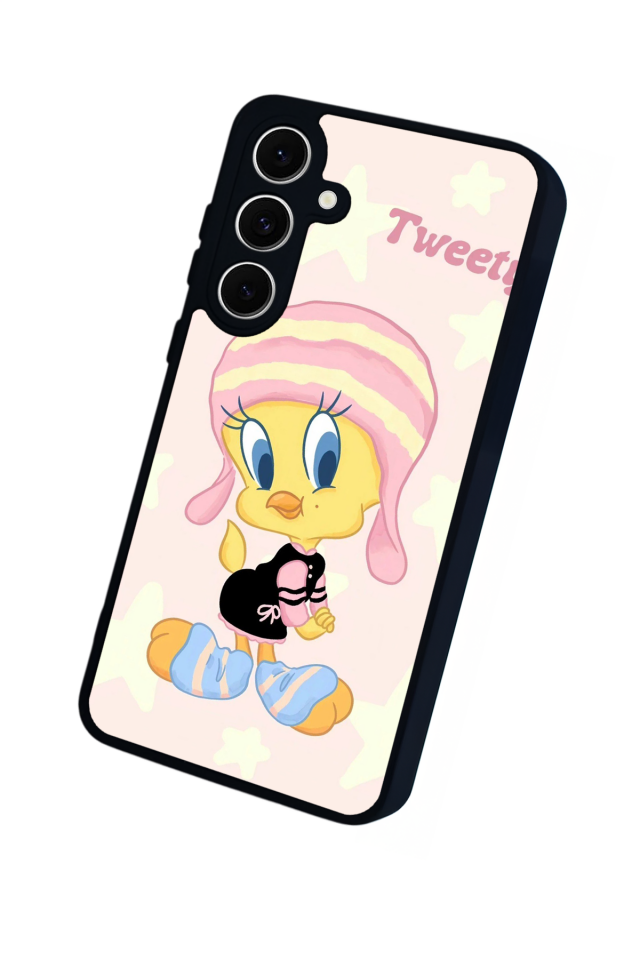 Samsung Galaxy A16 Uyumlu Tweety Tasarımlı Glossy Premium Kılıf