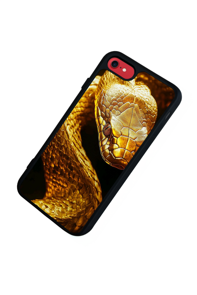 iPhone 8 Uyumlu Yılan Tasarımlı Glossy Premium Kılıf