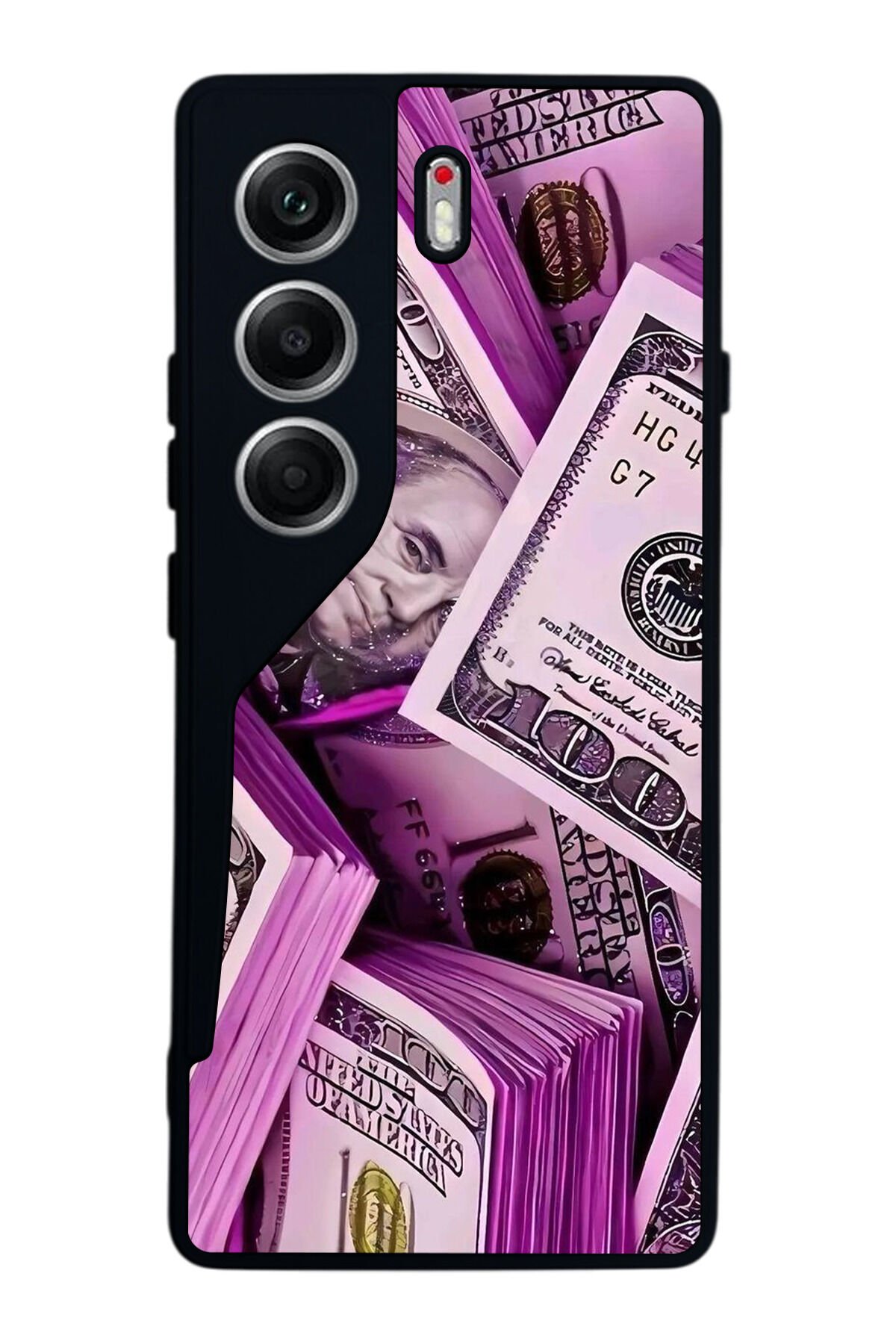 Tecno Camon 40 Uyumlu Money Para Tasarımlı Glossy Premium Kılıf