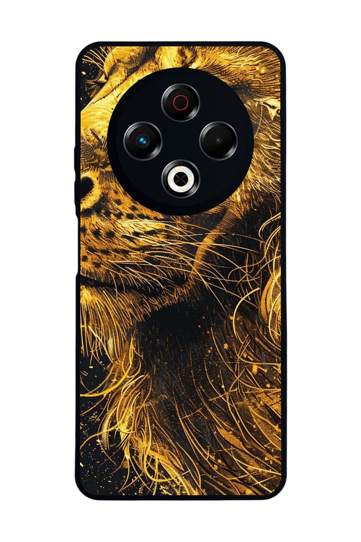 Tecno Spark 30 Uyumlu Aslan Tasarımlı Glossy Premium Kılıf