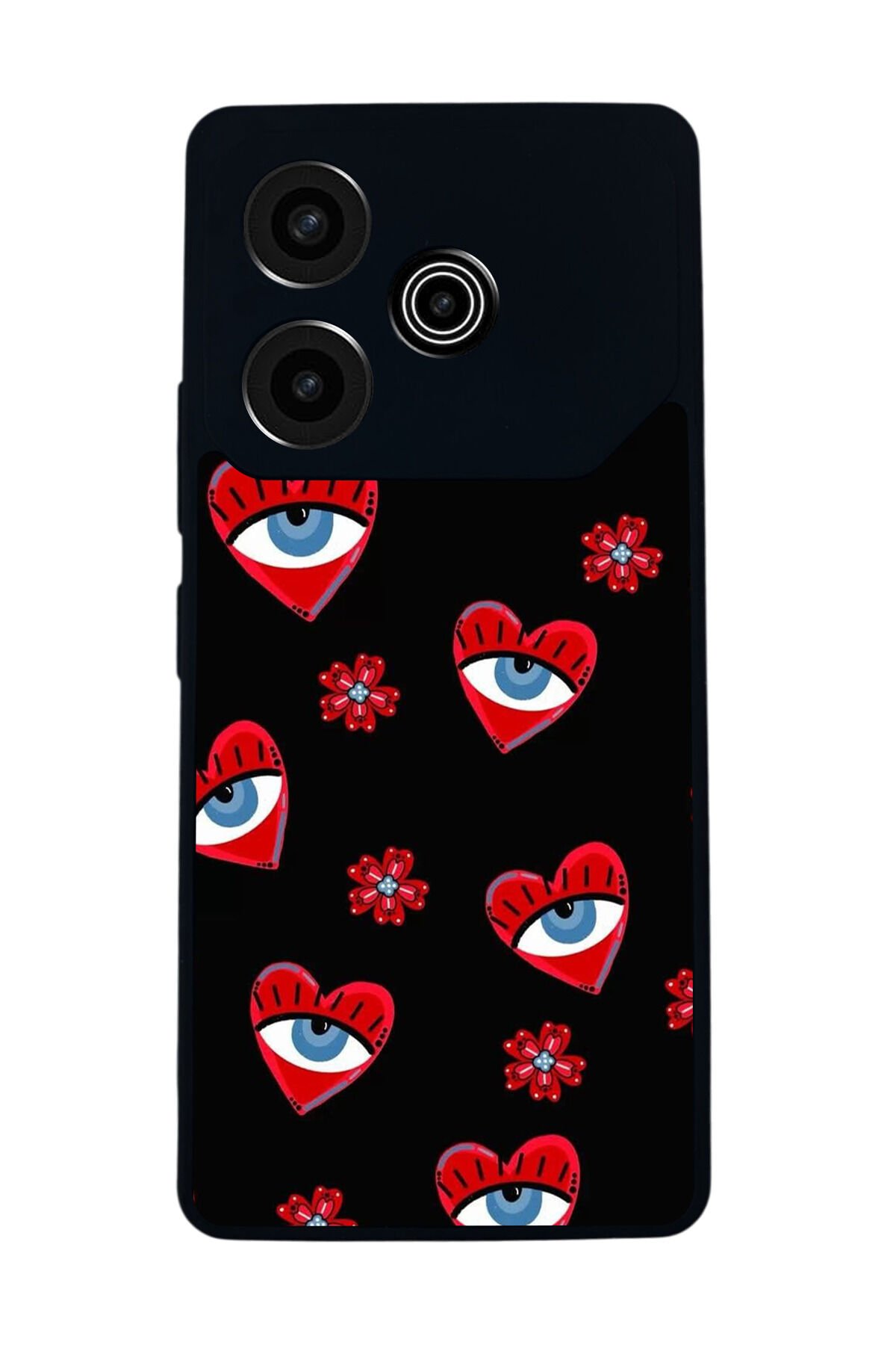 Tecno Pova 6 Uyumlu Göz Tasarımlı Glossy Premium Kılıf