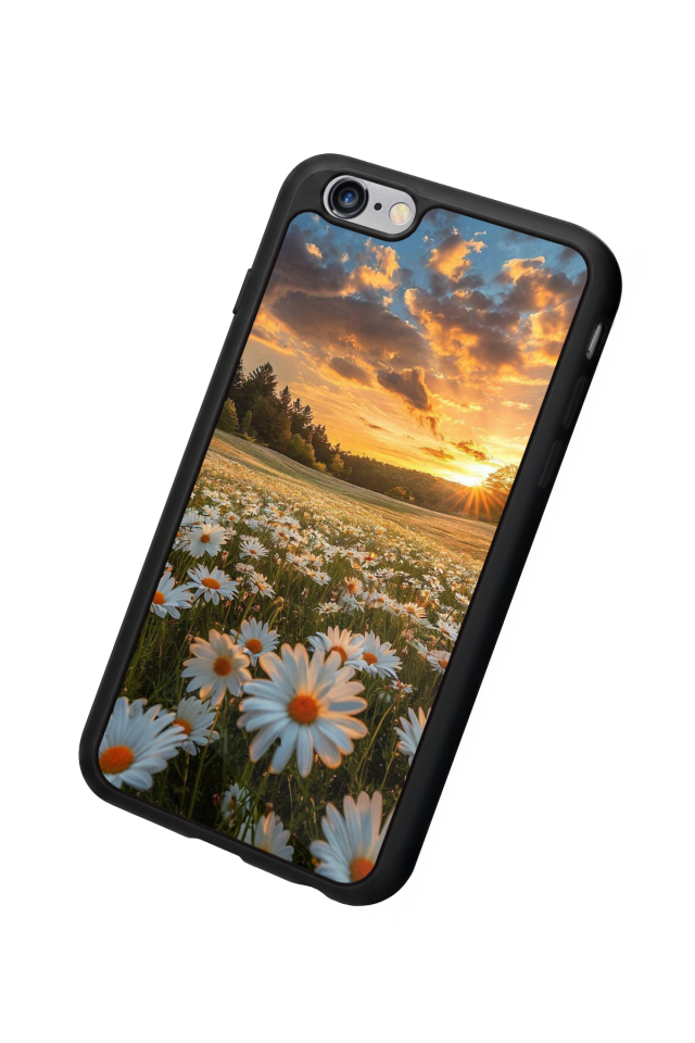iPhone 6 Plus Uyumlu Cicek Tasarımlı Glossy Premium Kılıf