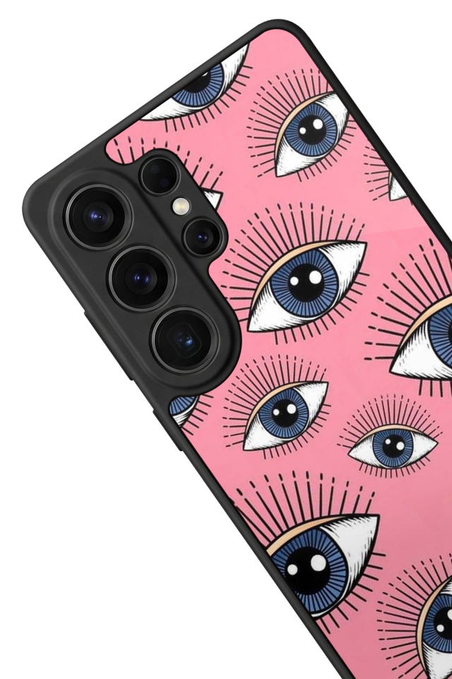 Samsung Galaxy S26 Ultra Uyumlu Göz Tasarımlı Glossy Premium Kılıf