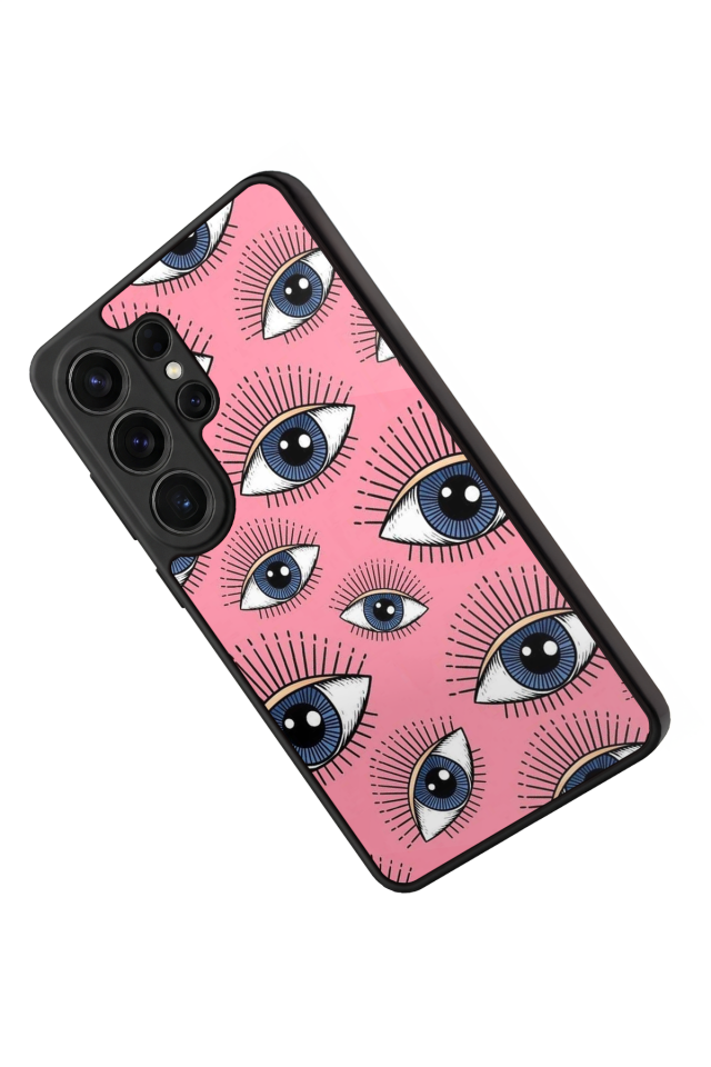 Samsung Galaxy S26 Ultra Uyumlu Göz Tasarımlı Glossy Premium Kılıf