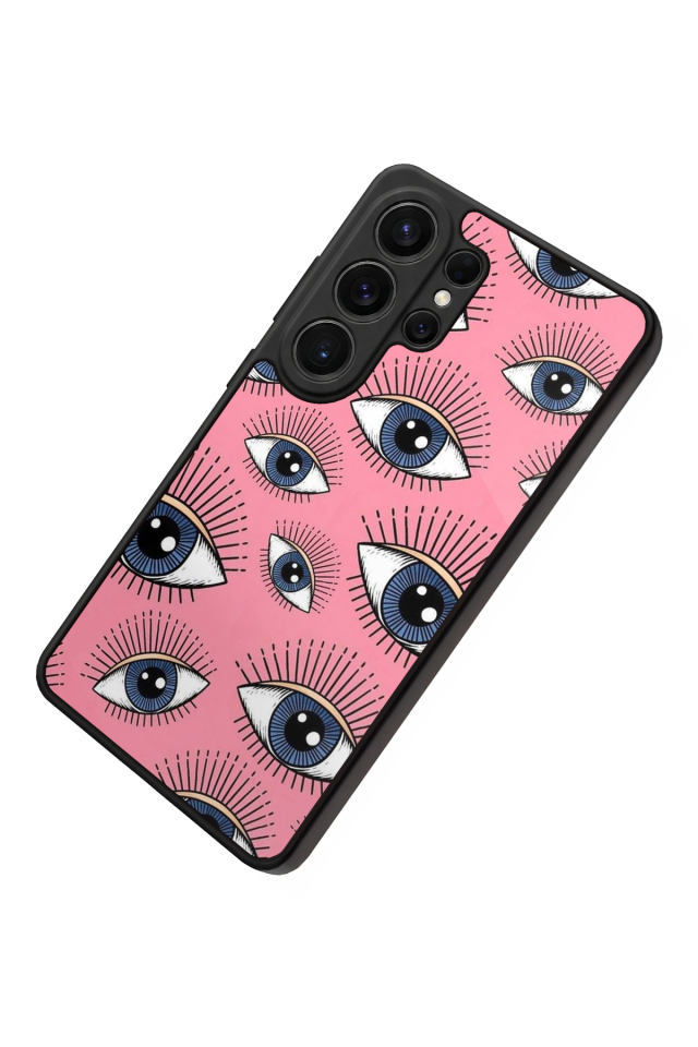 Samsung Galaxy S26 Ultra Uyumlu Göz Tasarımlı Glossy Premium Kılıf