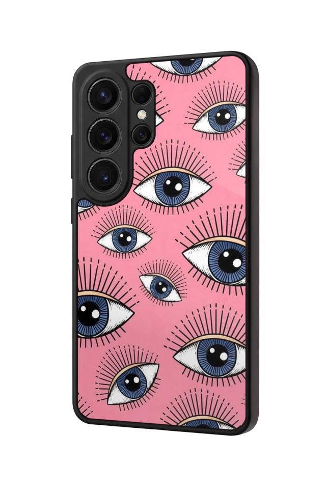 Samsung Galaxy S26 Ultra Uyumlu Göz Tasarımlı Glossy Premium Kılıf