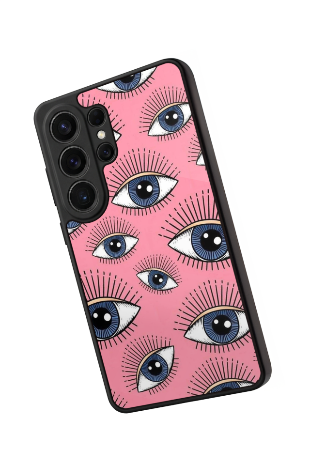 Samsung Galaxy S26 Ultra Uyumlu Göz Tasarımlı Glossy Premium Kılıf