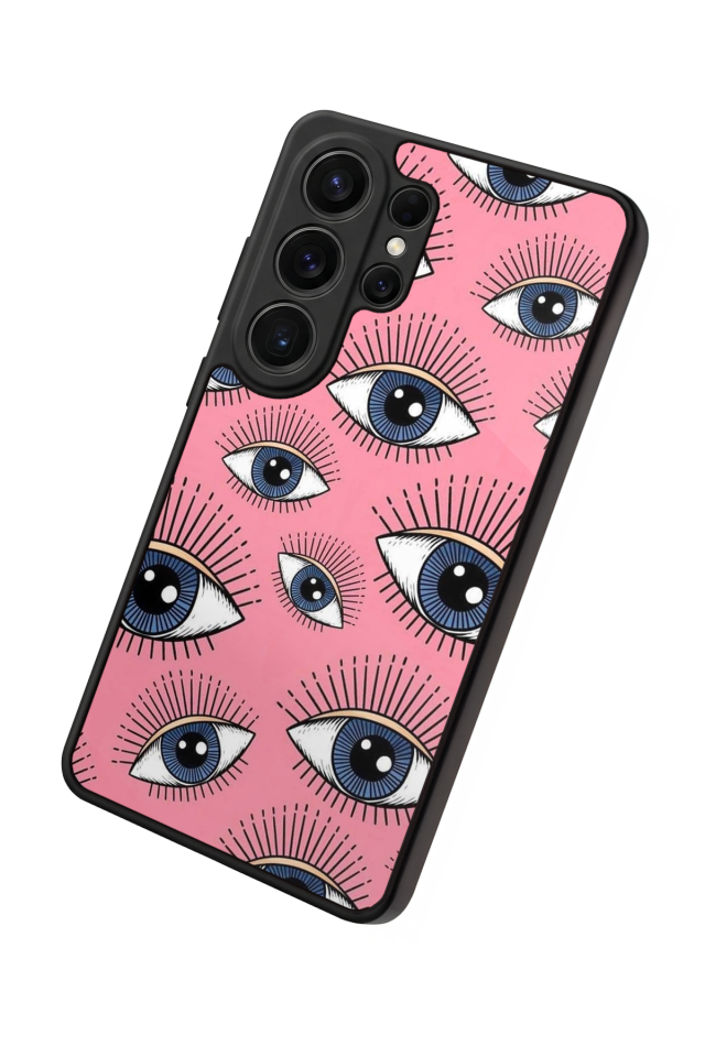 Samsung Galaxy S26 Ultra Uyumlu Göz Tasarımlı Glossy Premium Kılıf