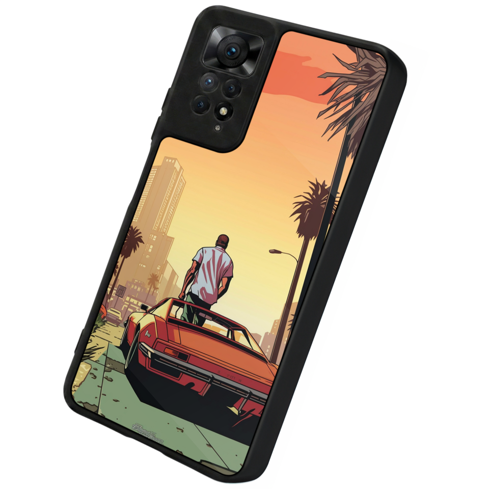 Xiaomi Redmi Note 12 Pro Uyumlu GTA Tasarımlı Glossy Premium Kılıf