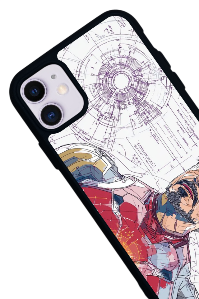 iPhone 11 Uyumlu Iron Man ( Demir Adam ) Tasarımlı Glossy Premium Kılıf