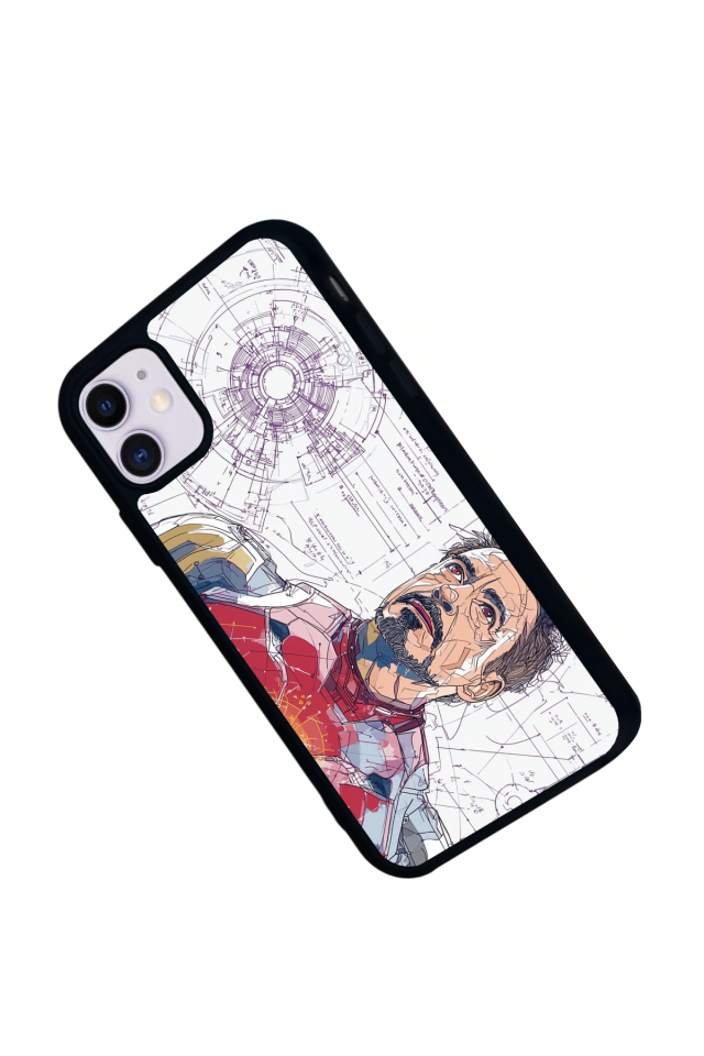 iPhone 11 Uyumlu Iron Man ( Demir Adam ) Tasarımlı Glossy Premium Kılıf
