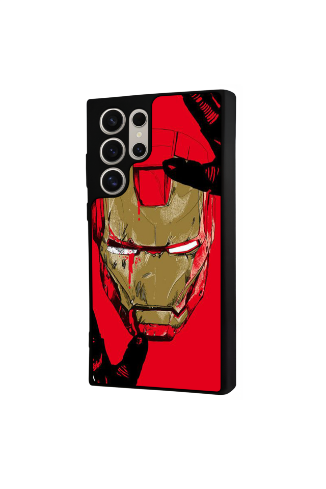 Samsung Galaxy S23 Ultra Uyumlu  Iron Man ( Demir Adam ) Tasarımlı Glossy Premium Kılıf