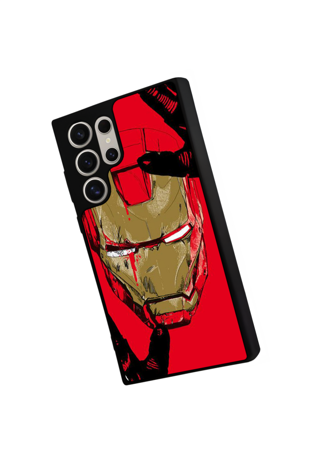 Samsung Galaxy S23 Ultra Uyumlu  Iron Man ( Demir Adam ) Tasarımlı Glossy Premium Kılıf