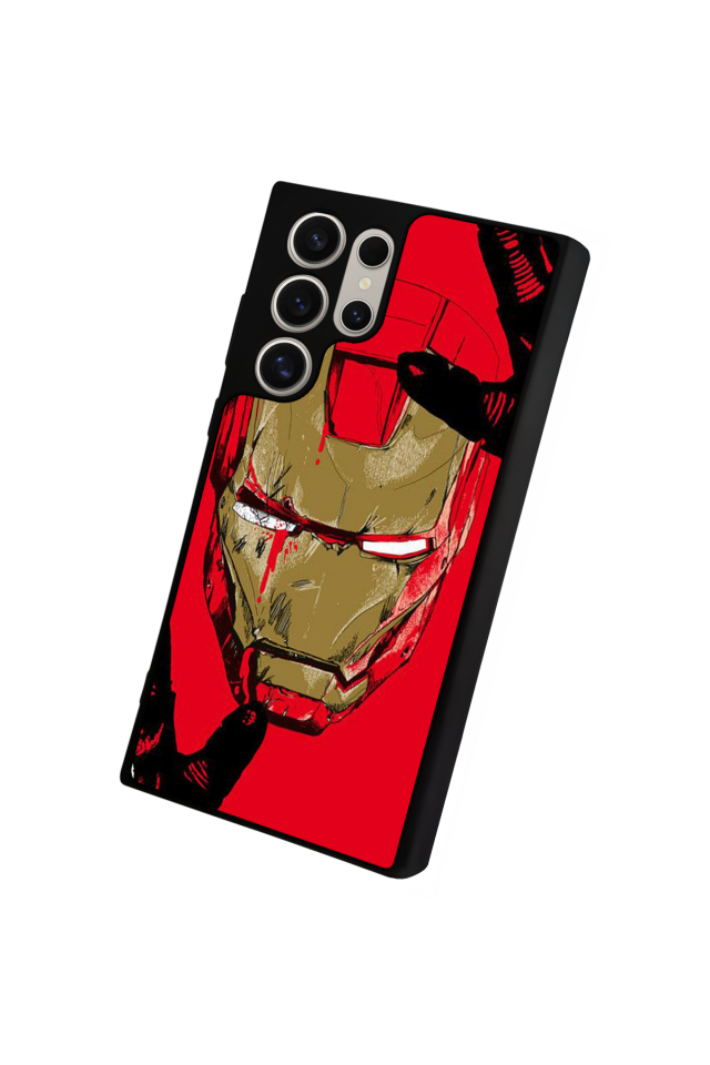 Samsung Galaxy S23 Ultra Uyumlu  Iron Man ( Demir Adam ) Tasarımlı Glossy Premium Kılıf