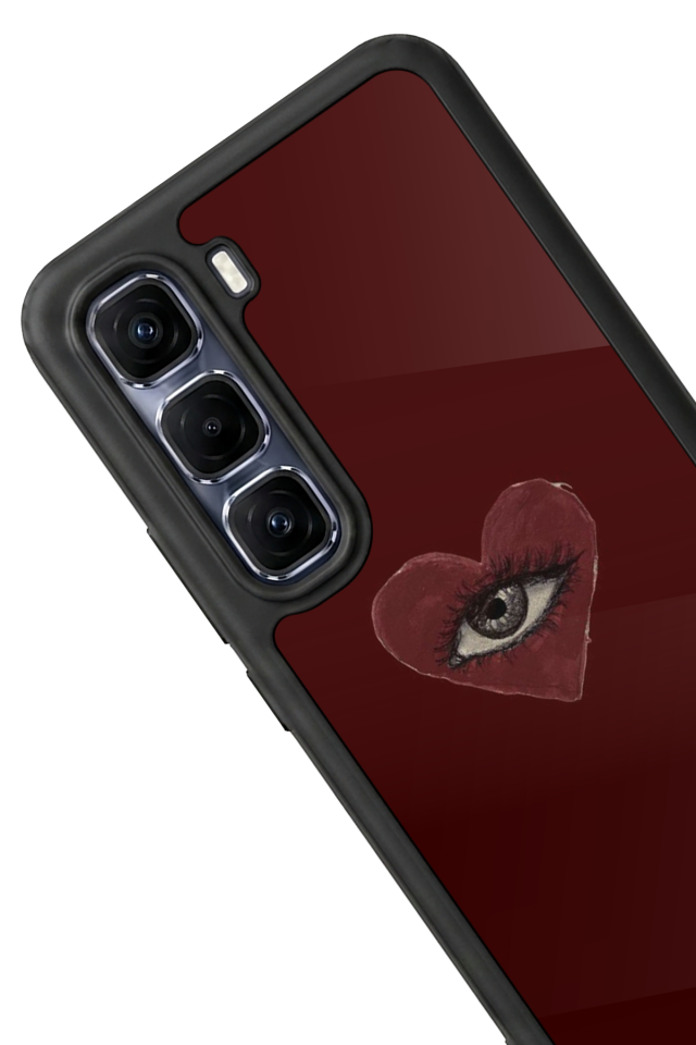Infinix Hot 60 Pro Plus Uyumlu Kalp Love Tasarımlı Glossy Premium Kılıf