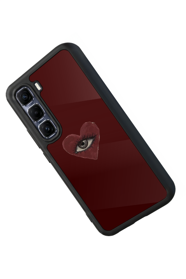 Infinix Hot 60 Pro Plus Uyumlu Kalp Love Tasarımlı Glossy Premium Kılıf