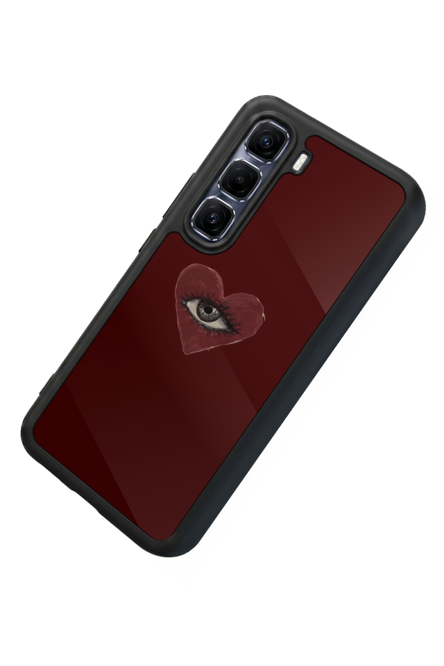 Infinix Hot 60 Pro Plus Uyumlu Kalp Love Tasarımlı Glossy Premium Kılıf