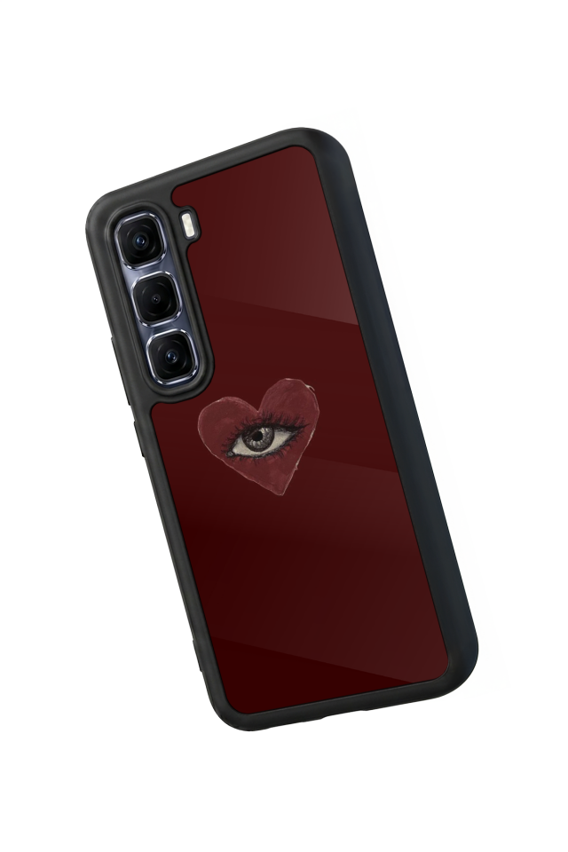 Infinix Hot 60 Pro Plus Uyumlu Kalp Love Tasarımlı Glossy Premium Kılıf