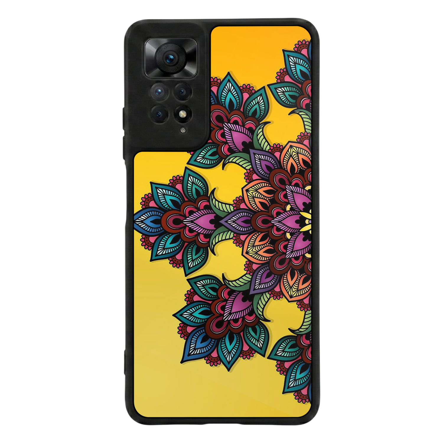 Xiaomi Redmi Note 12 Pro Uyumlu Mandala Tasarımlı Glossy Premium Kılıf