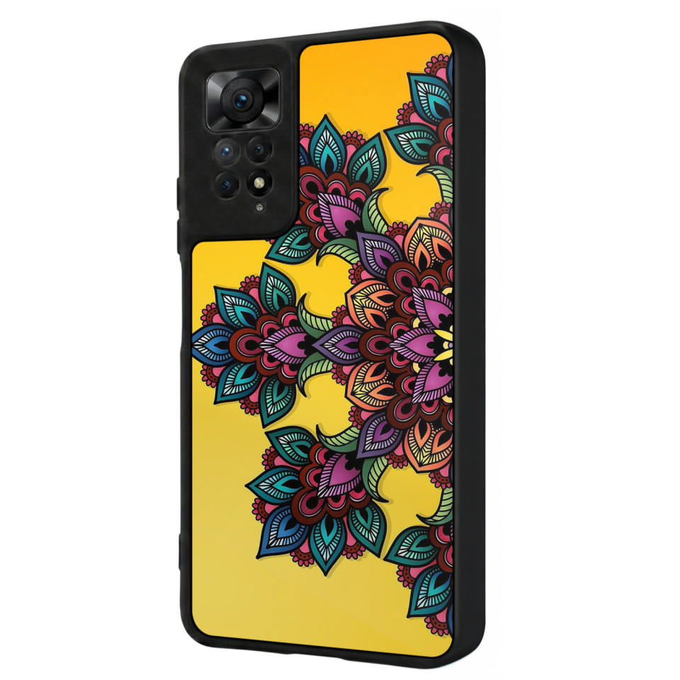 Xiaomi Redmi Note 12 Pro Uyumlu Mandala Tasarımlı Glossy Premium Kılıf