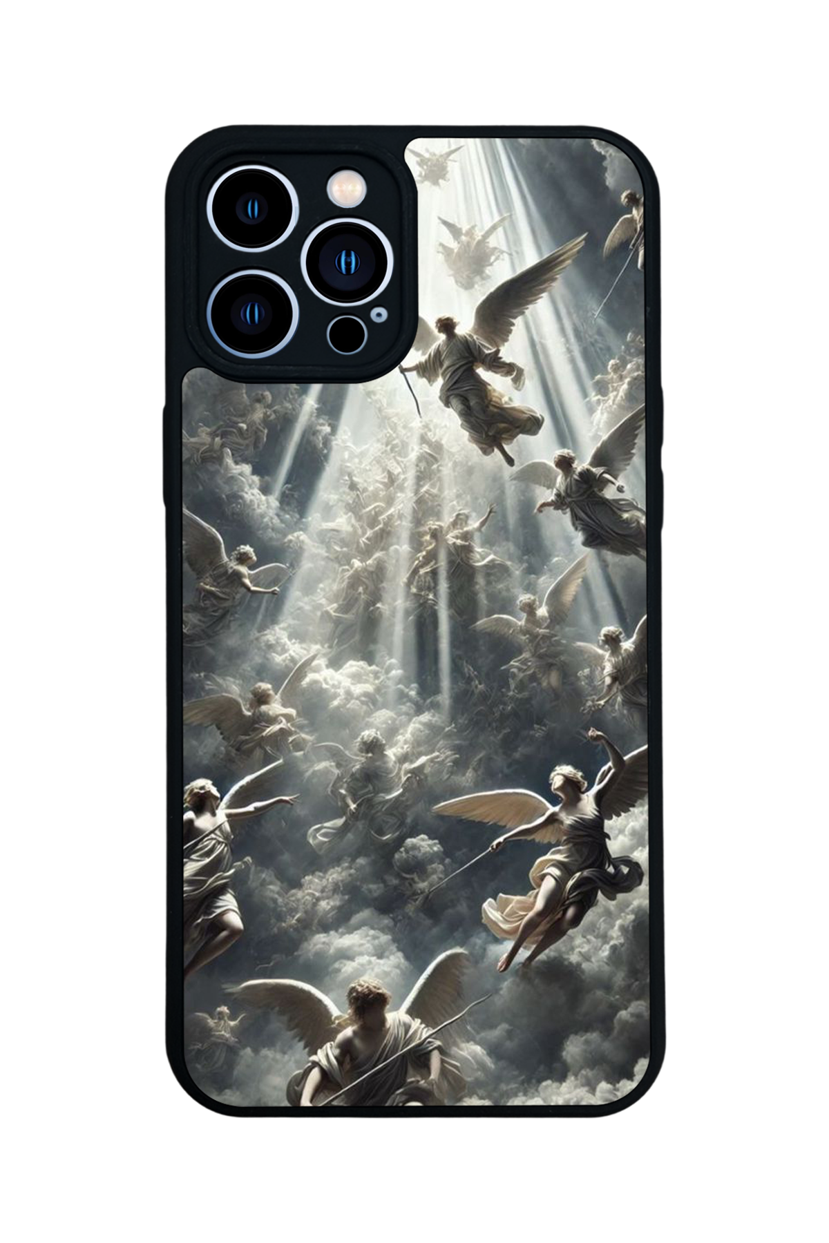 iPhone 12 Pro Max Uyumlu Melek Tasarımlı Glossy Premium Kılıf