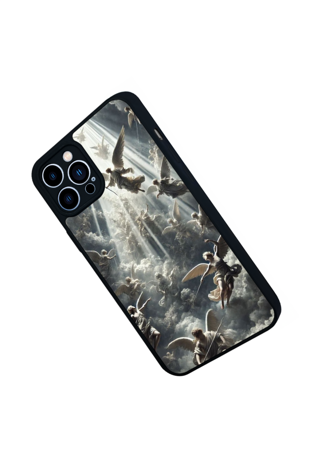 iPhone 12 Pro Max Uyumlu Melek Tasarımlı Glossy Premium Kılıf