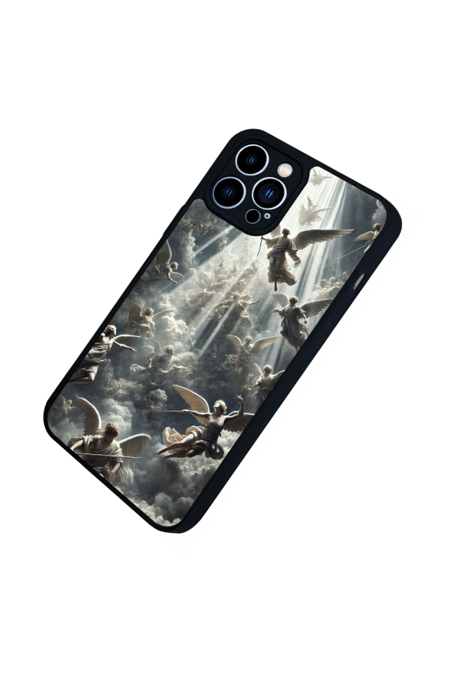 iPhone 12 Pro Max Uyumlu Melek Tasarımlı Glossy Premium Kılıf