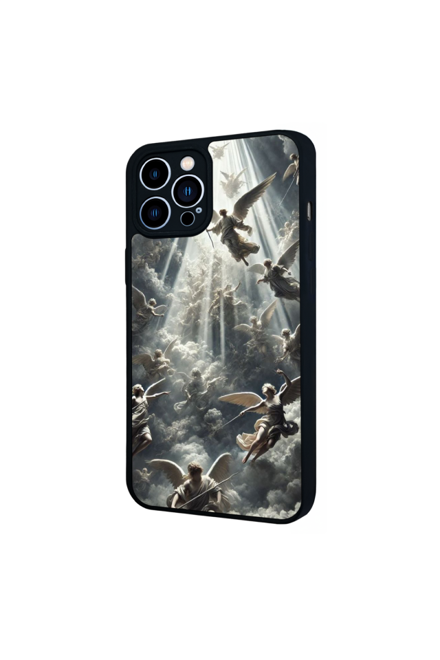 iPhone 12 Pro Max Uyumlu Melek Tasarımlı Glossy Premium Kılıf