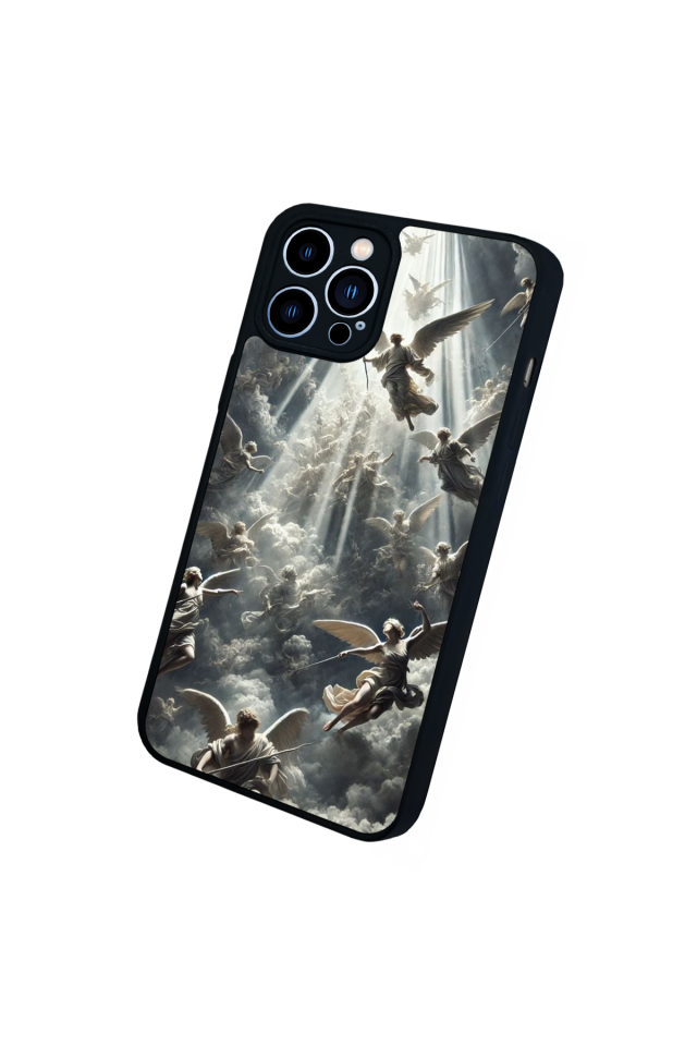 iPhone 12 Pro Max Uyumlu Melek Tasarımlı Glossy Premium Kılıf