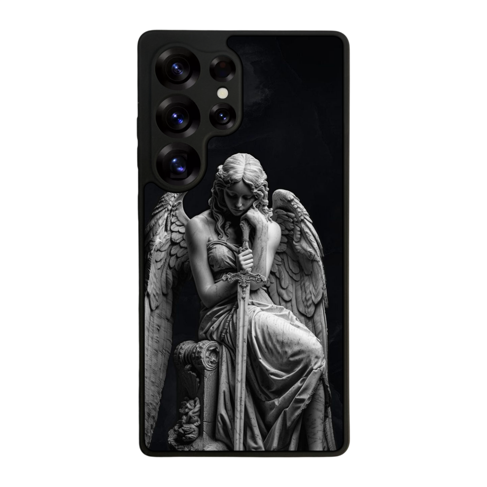 Samsung Galaxy S25 Ultra Uyumlu Melek Tasarımlı Glossy Premium Kılıf