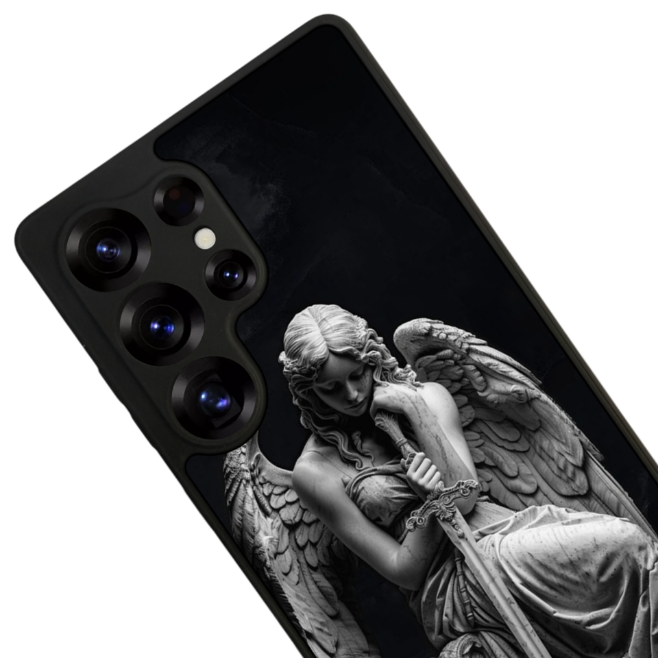 Samsung Galaxy S25 Ultra Uyumlu Melek Tasarımlı Glossy Premium Kılıf