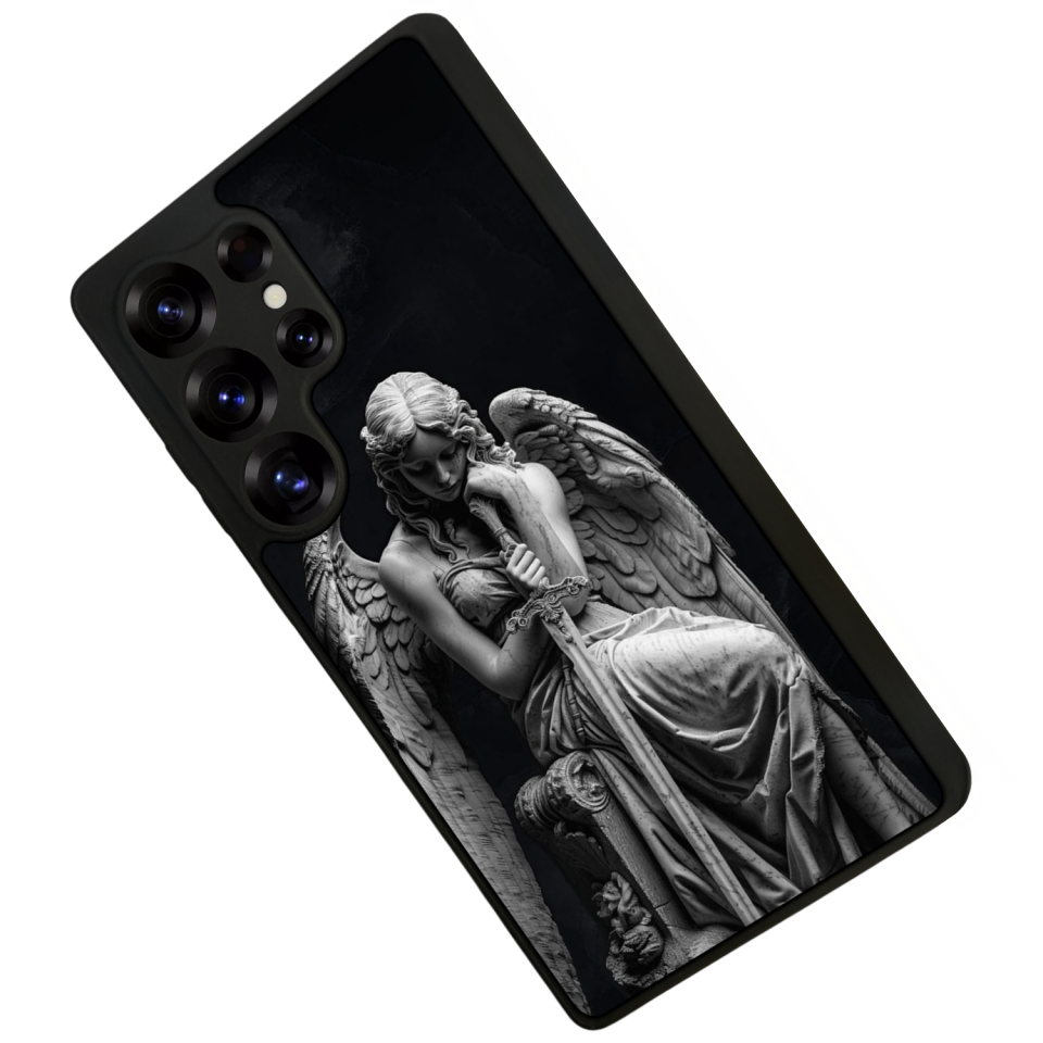 Samsung Galaxy S25 Ultra Uyumlu Melek Tasarımlı Glossy Premium Kılıf