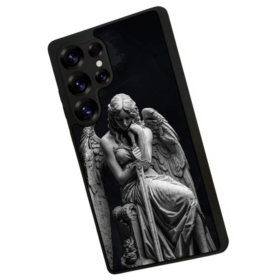 Samsung Galaxy S25 Ultra Uyumlu Melek Tasarımlı Glossy Premium Kılıf