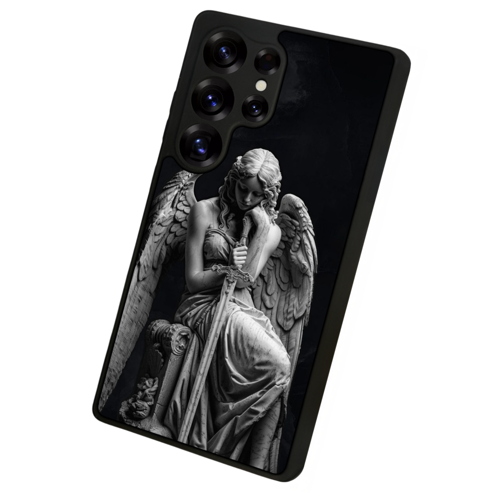 Samsung Galaxy S25 Ultra Uyumlu Melek Tasarımlı Glossy Premium Kılıf