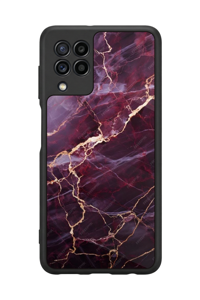 Samsung Galaxy M32 Uyumlu Mermer Marble Tasarımlı Glossy Premium Kılıf