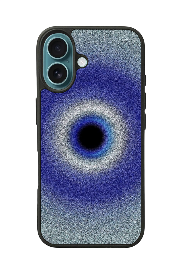 iPhone 16 Plus Uyumlu Nazar Tasarımlı Glossy Premium Kılıf