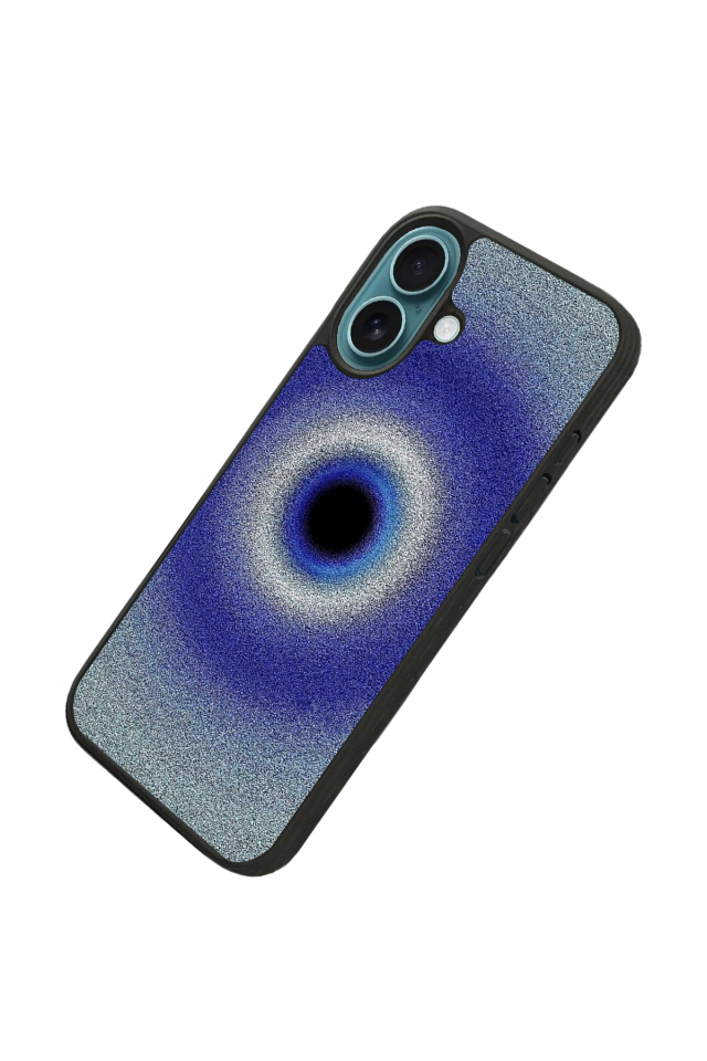 iPhone 16 Plus Uyumlu Nazar Tasarımlı Glossy Premium Kılıf