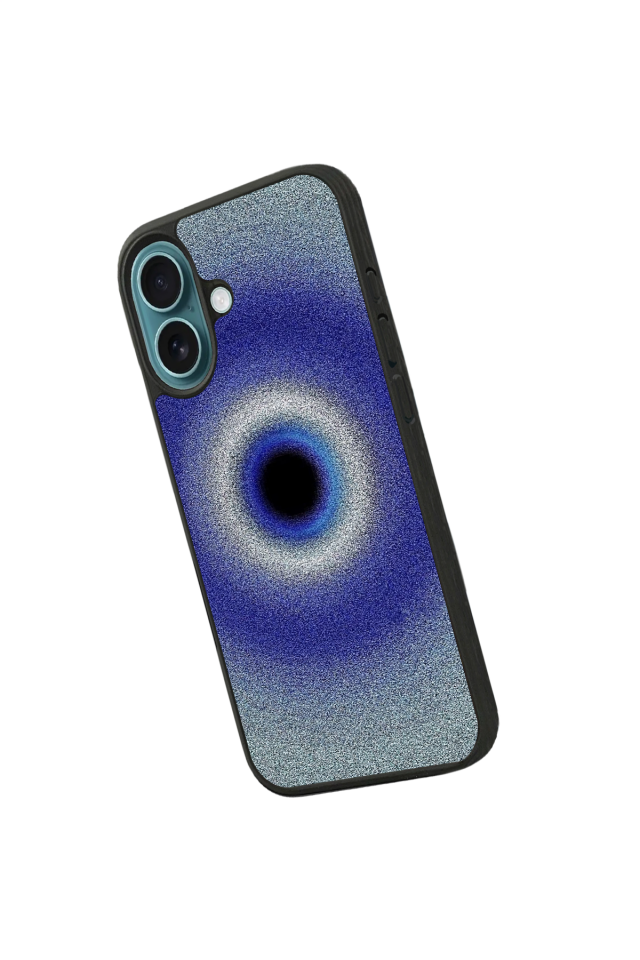 iPhone 16 Plus Uyumlu Nazar Tasarımlı Glossy Premium Kılıf