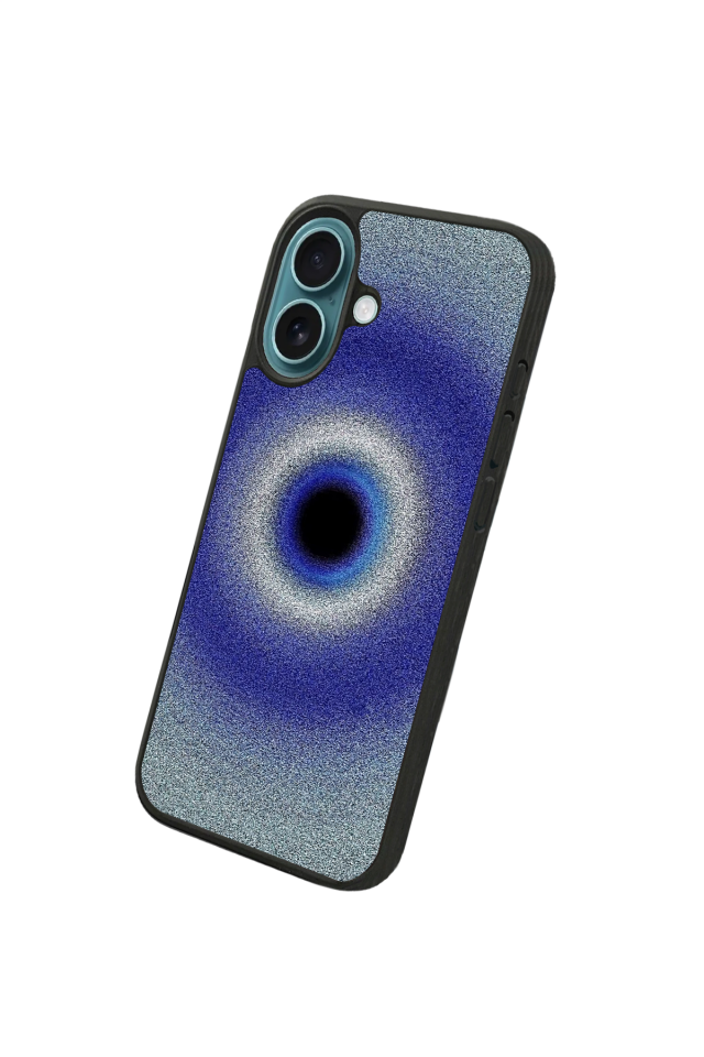 iPhone 16 Plus Uyumlu Nazar Tasarımlı Glossy Premium Kılıf