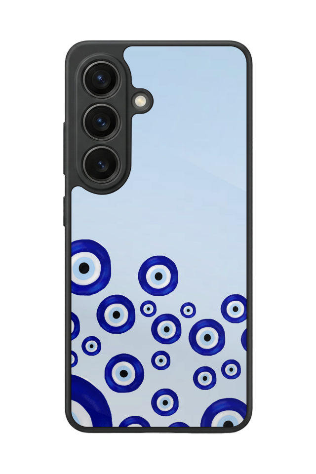Samsung Galaxy S26 Uyumlu Nazar Tasarımlı Glossy Premium Kılıf