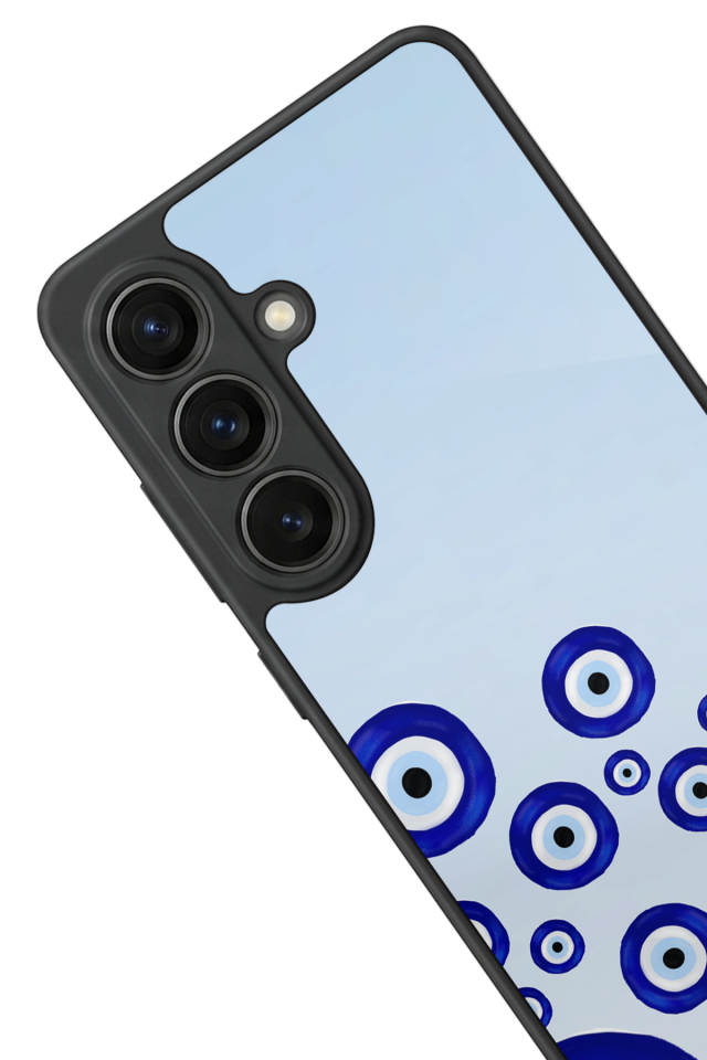 Samsung Galaxy S26 Uyumlu Nazar Tasarımlı Glossy Premium Kılıf