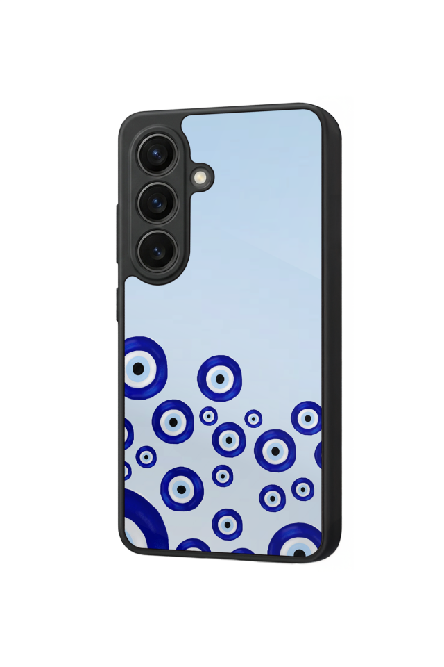 Samsung Galaxy S26 Uyumlu Nazar Tasarımlı Glossy Premium Kılıf