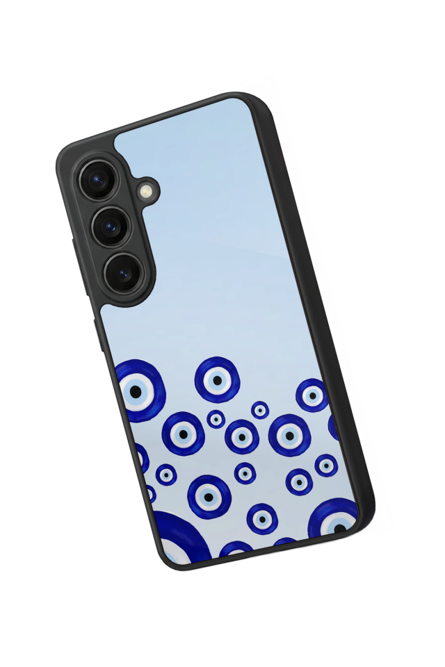 Samsung Galaxy S26 Uyumlu Nazar Tasarımlı Glossy Premium Kılıf