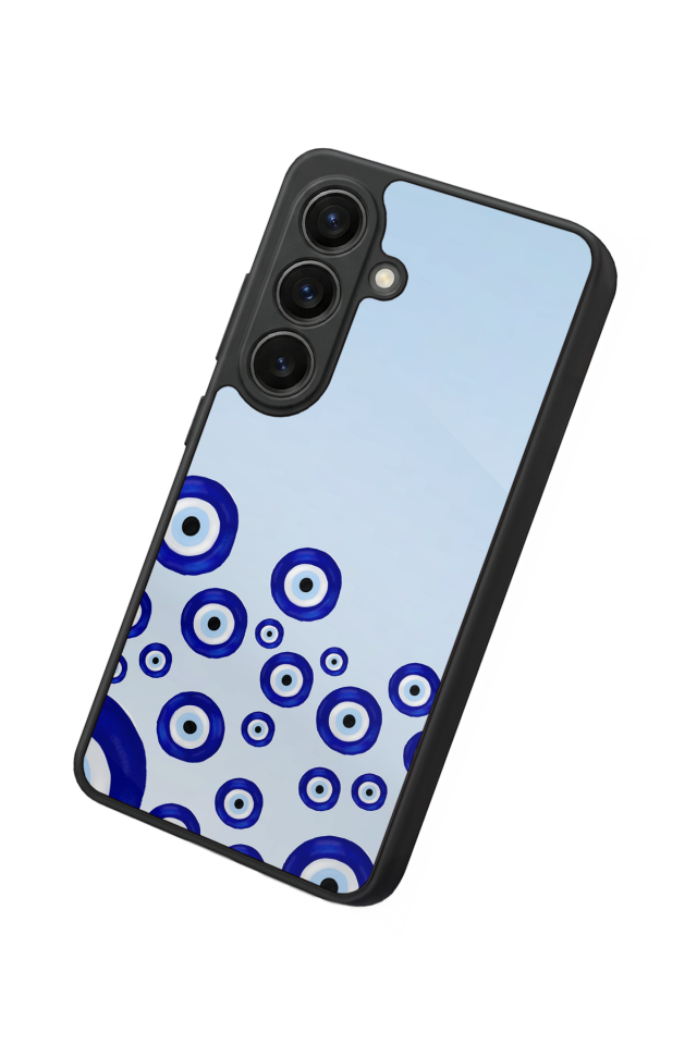 Samsung Galaxy S26 Uyumlu Nazar Tasarımlı Glossy Premium Kılıf